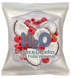 Gelo Coco com Frutas Vermelhas